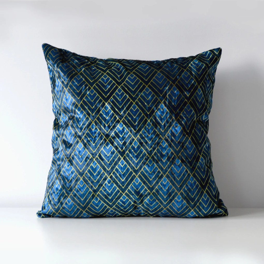 Granatowa poszewka ozdobna Diamonds 02