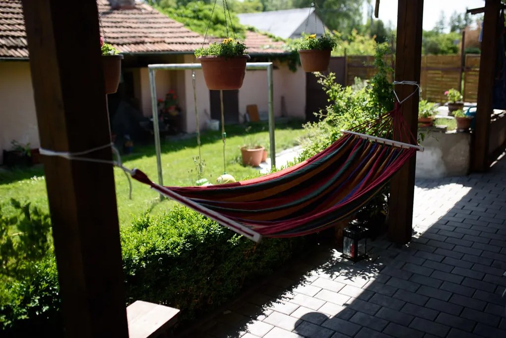 Kolorowy hamak dla 2 osób 190x150 cm