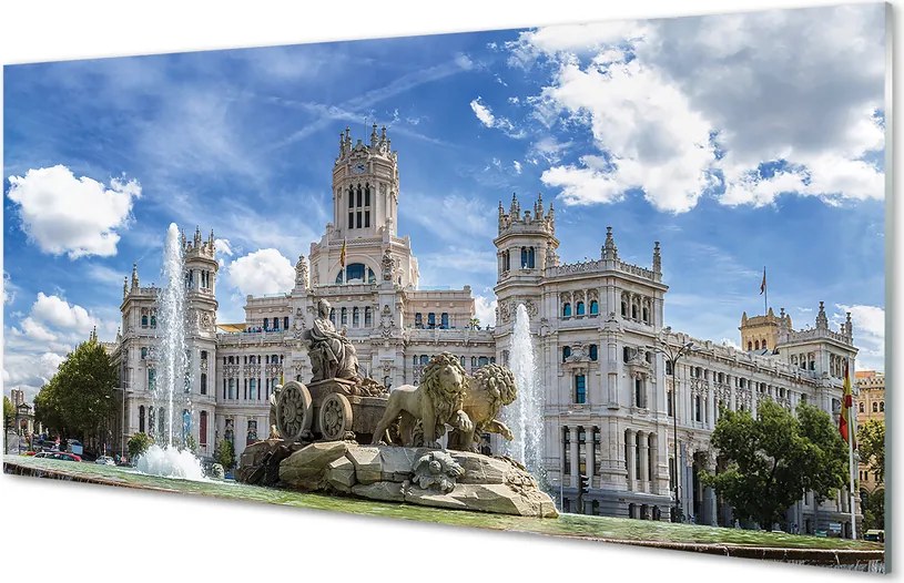 Panel Szklany Królewska Fontanna w Madrycie