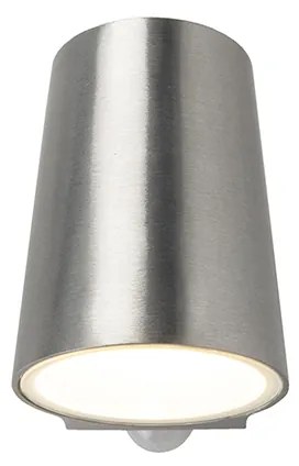 Zewnetrzna Lampa zewnętrzna aluminiowa z czujnikiem ruchu, w tym LED - Uma Nowoczesny Oswietlenie zewnetrzne