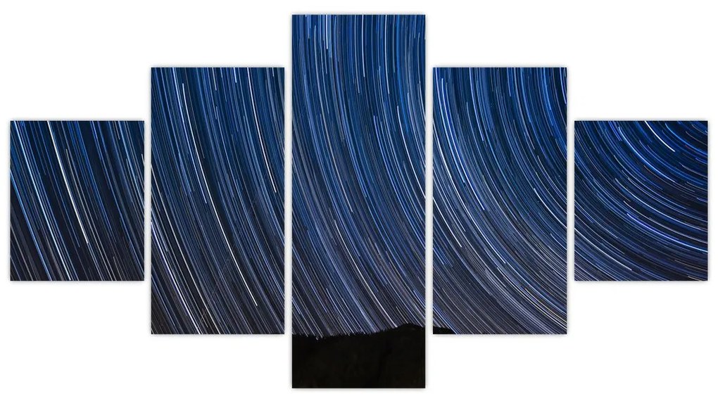 Obraz nocnych gwiazd i nieba (125x70 cm)