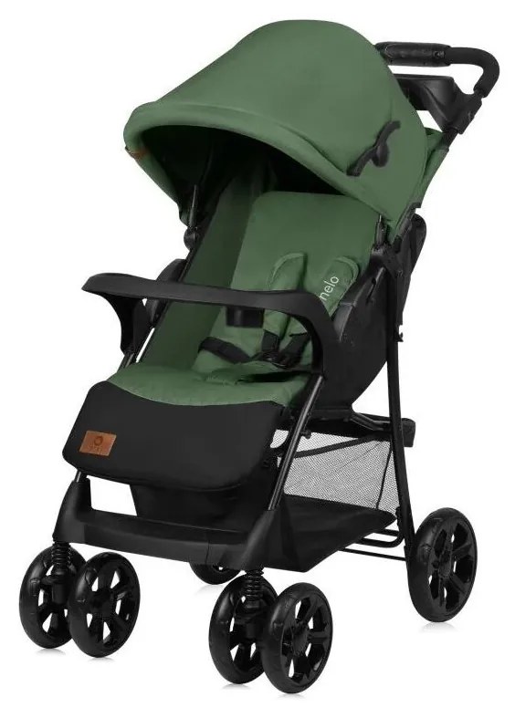 Lionelo - Wózek EMMA PLUS zielony/czarny