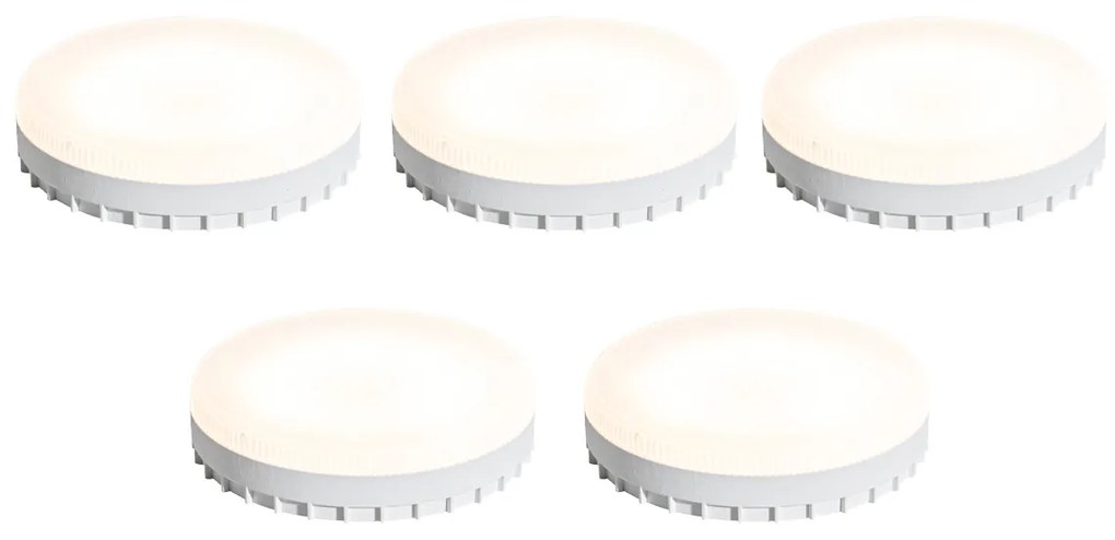 Zestaw 5 żarówek LED GX53 ściemnialnych 3-stopniowo 9W 900 lm 3000K
