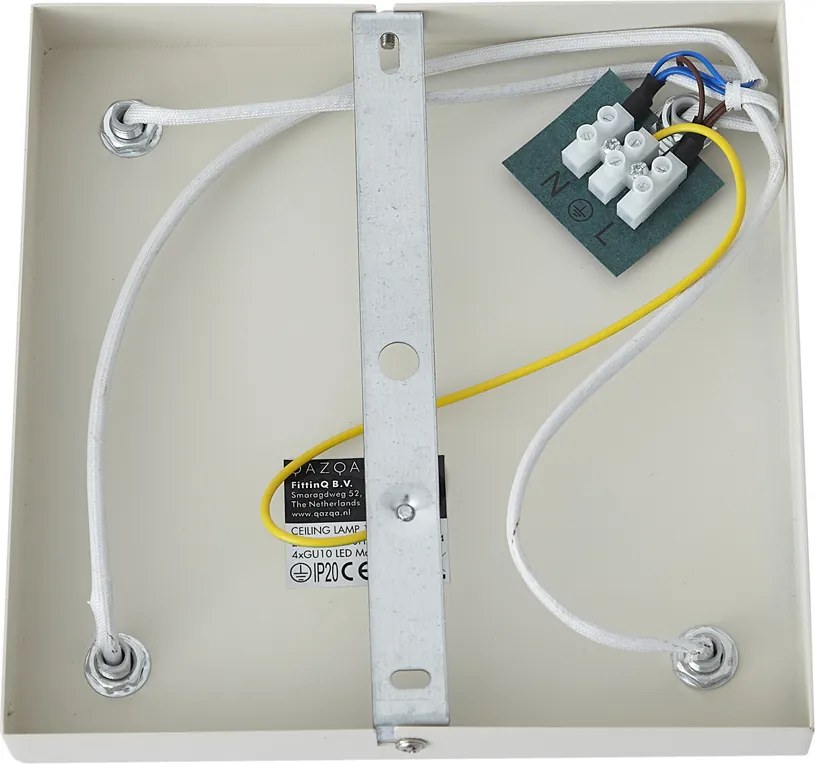 Nowoczesny reflektor sufitowy beżowy 4-punktowy regulowany - Jeana