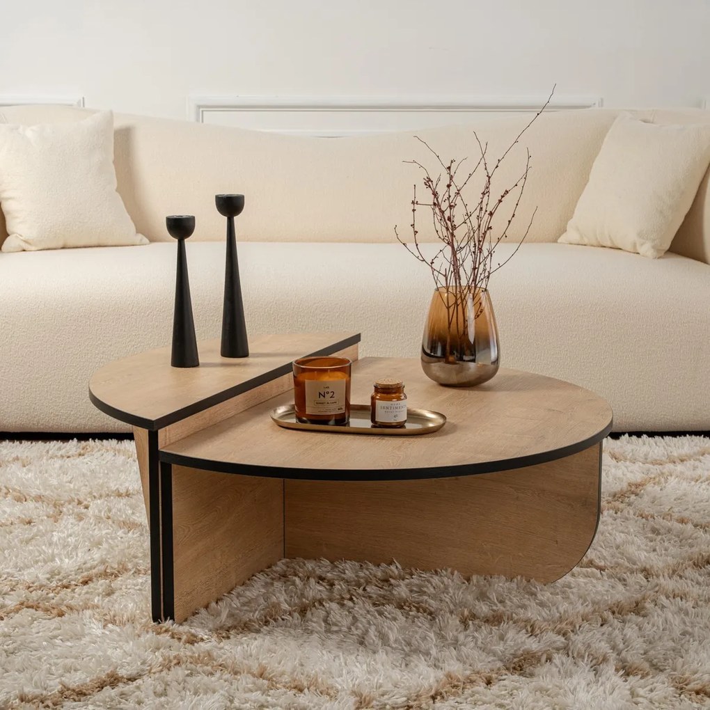 Stolik kawowy Orion Honey Oak Black
