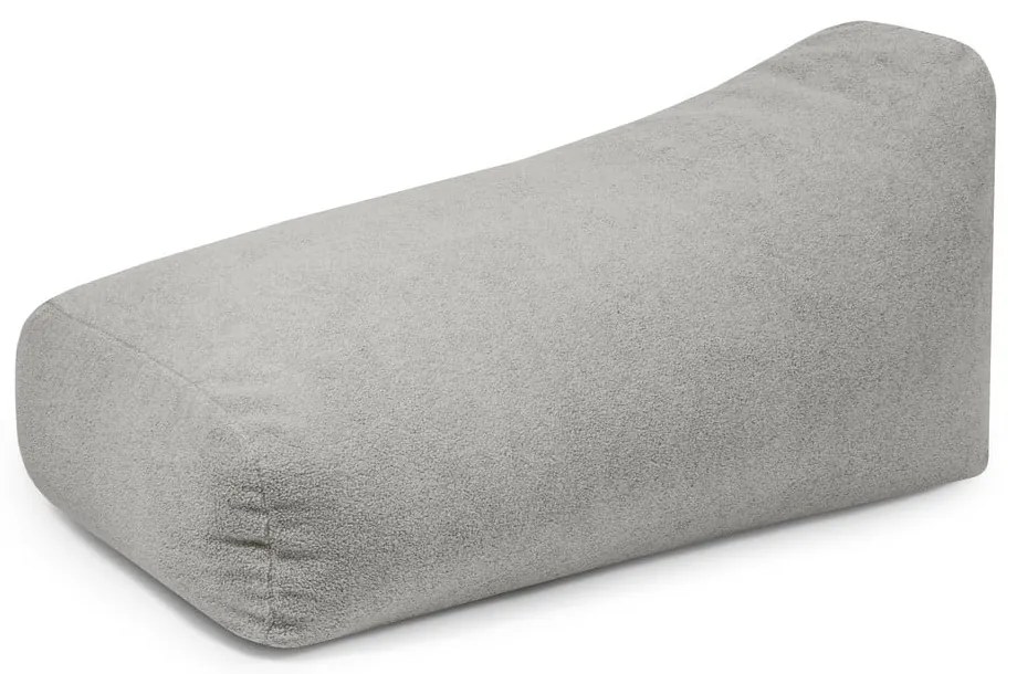 Jasnoszary worek do siedzenia z materiału bouclé Snug 130 – SLOWDOWN