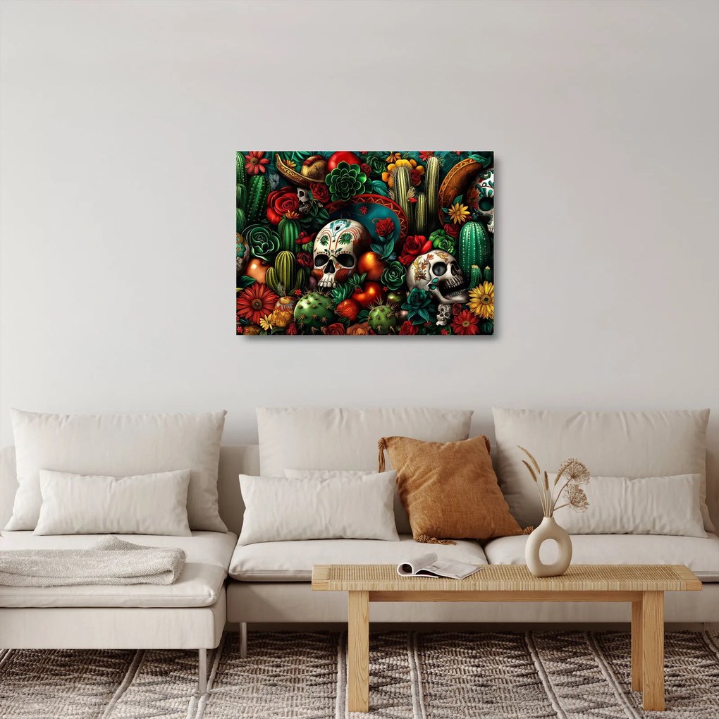 Obraz na szkle - Meksykańska koncepcja (70x50 cm)
