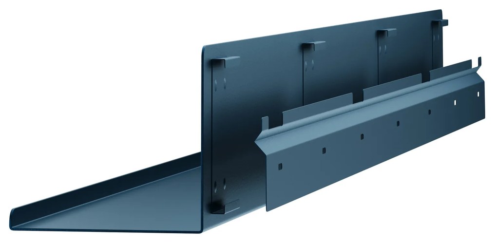 Półka wisząca metalowa granatowa, 1200 mm: JOANNE Modern