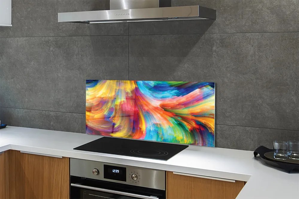 Panel Kuchenny Szklany Dynamiczny Rytm Barw