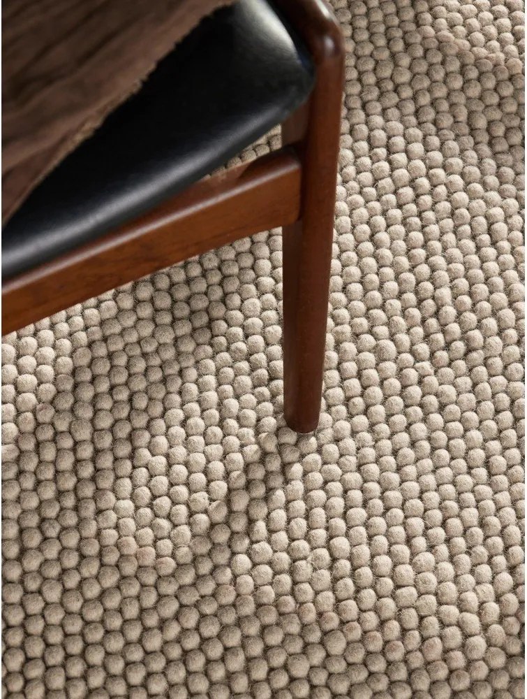 Beżowy wełniany okrągły dywan tkany ręcznie ø 200 cm Richmond Diana – Ted Baker