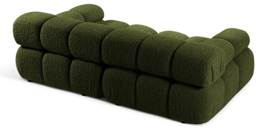 Zielona sofa modułowa z materiału bouclé 188 cm Bellis – Micadoni Home