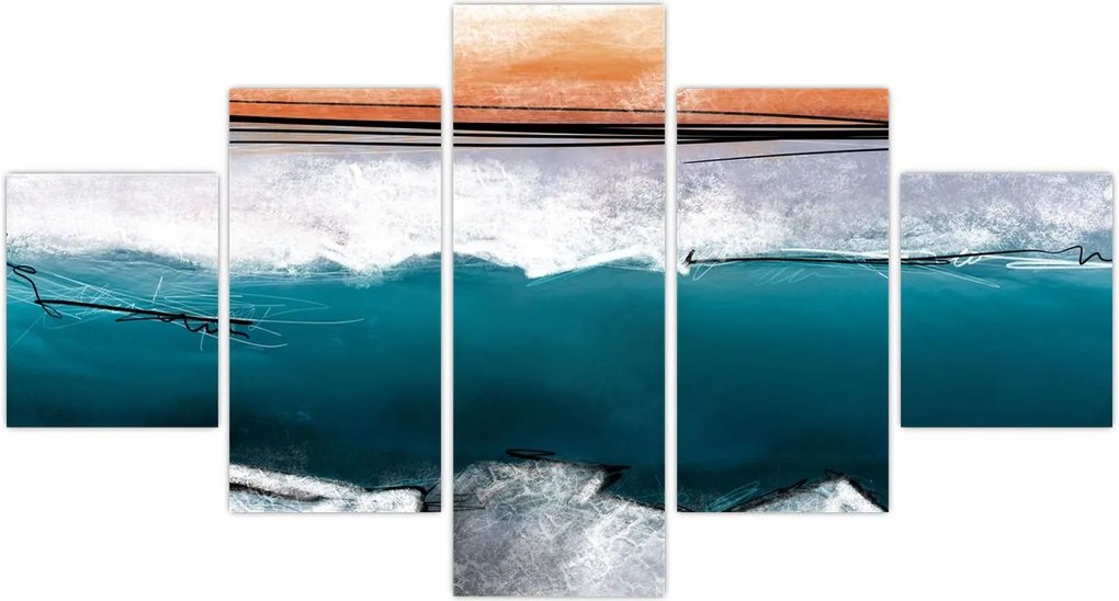 Obraz - Abstrakcja (125x70 cm)