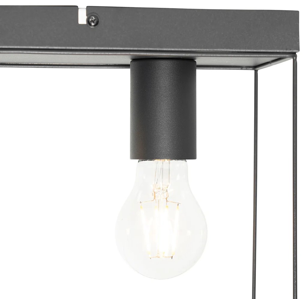 Minimalistyczna lampa sufitowa czarna 3-punktowa - Kodi Nowoczesny Oswietlenie wewnetrzne
