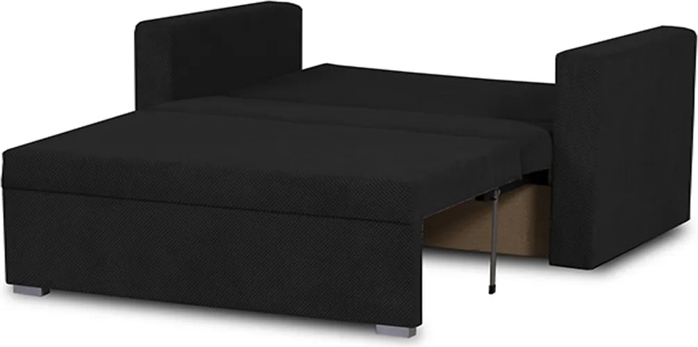MEGA OKAZJA Sofa kanapa 2 os z funkcją spania DARIA Czarna Tkanina DOT100 Czarny