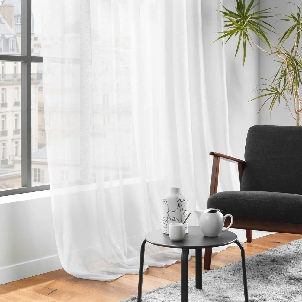 Biała firanka z woalu 400x240 cm Lissea – douceur d'intérieur