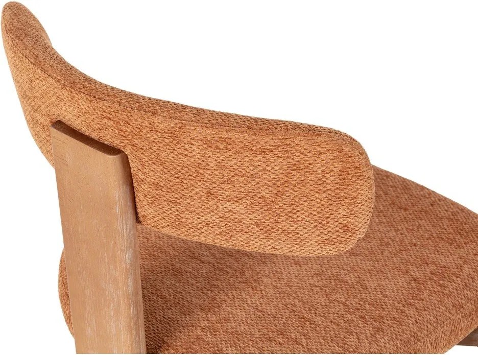 Ceglaste tapicerowane krzesła zestaw 2 szt. Nadia – MOME