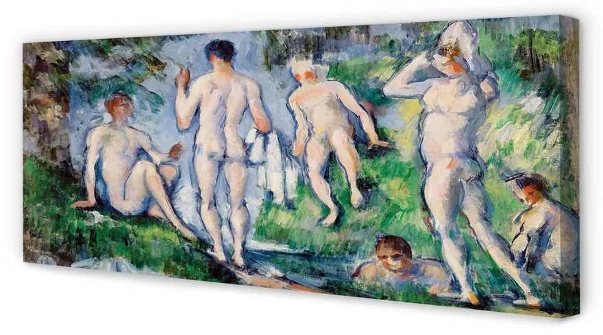 Obraz na płótnie Kąpiący się - Paul Cézanne