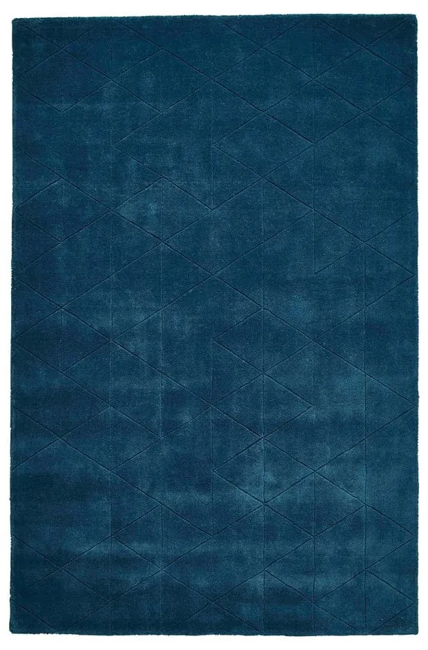 Niebieski wełniany dywan Think Rugs Kasbah, 150x230 cm