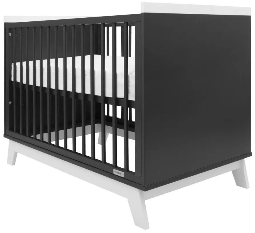 Nowe łóżeczko dziecięce Marcus, czarno-białe