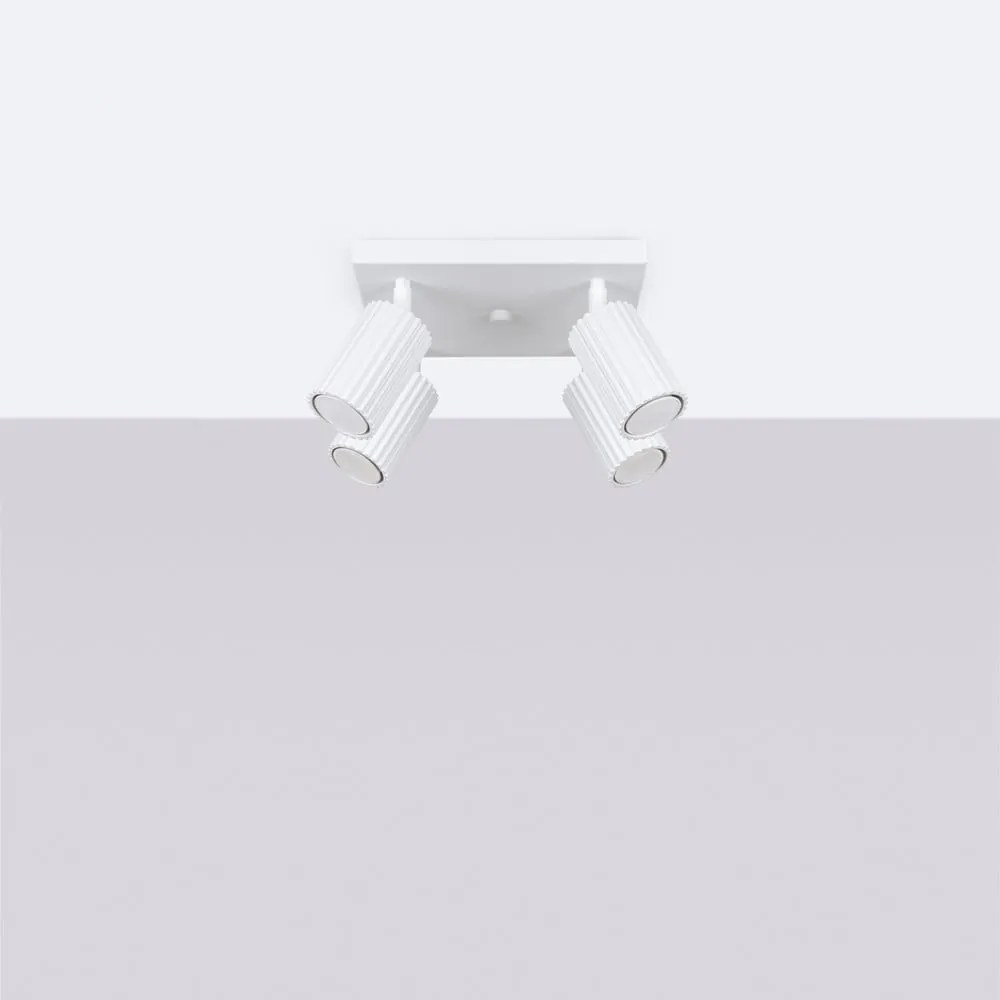 Biała lampa punktowa 25x25 cm Gleam – Sollux