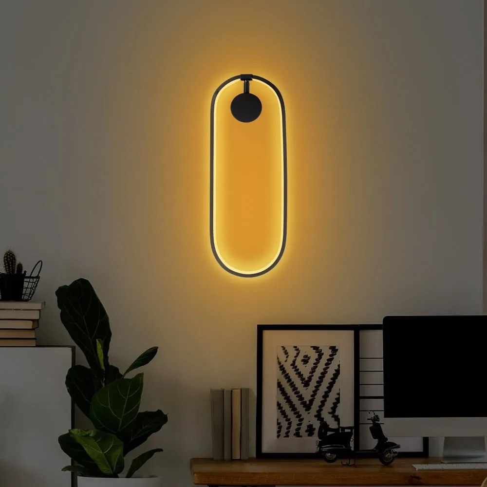 Czarny kinkiet LED Can – Opviq lights