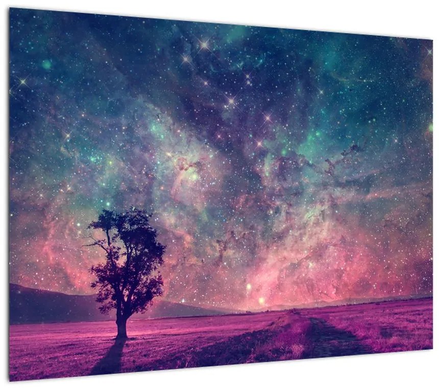 Obraz - Nieziemskie nocne niebo (70x50 cm)