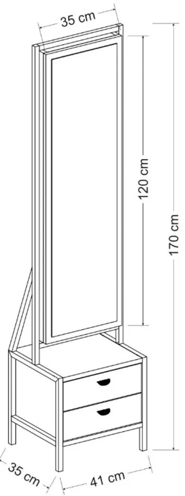 Stolik kosmetyczny Elegante White