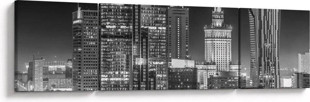 Obraz - Czarny i biały Nowy Jork (170x50 cm)