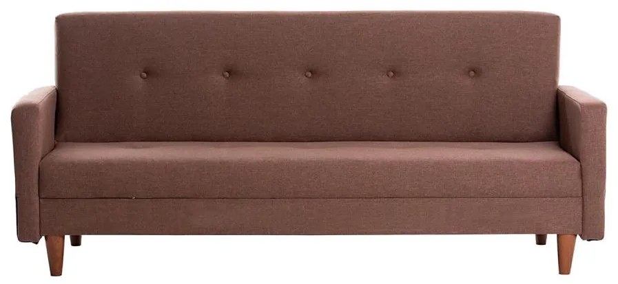 Sofa dwuosobowa NARA, brązowa