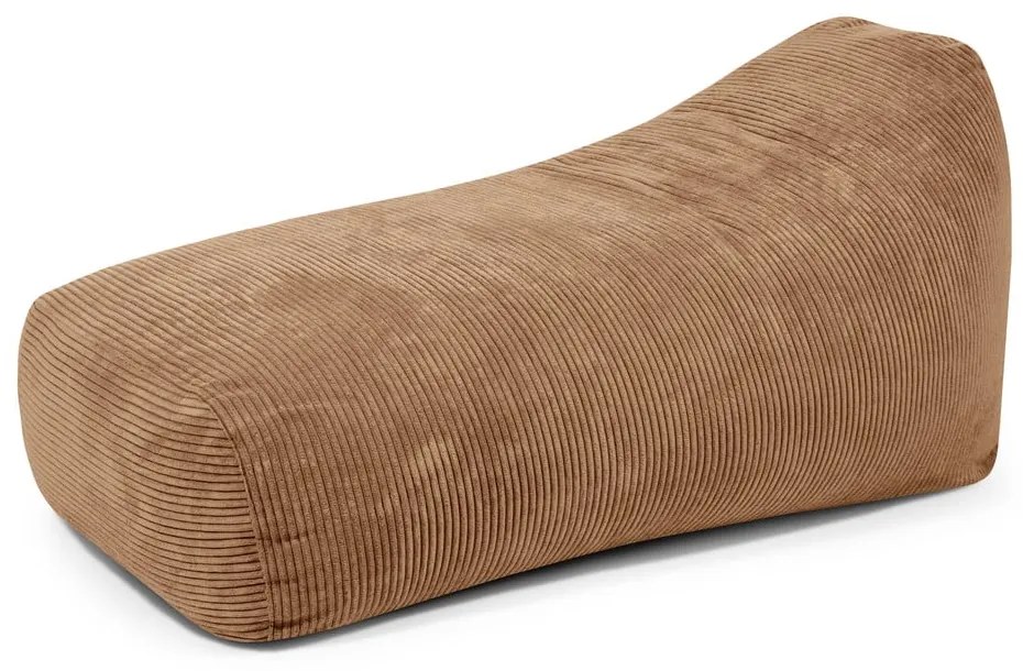Brązowy sztruksowy worek do siedzenia Snug Long 140 – SLOWDOWN