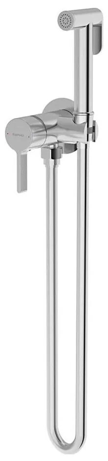 Sapho-Bateria bidetowa z prysznicem do montażu podtynkowego ICONIC chrom błyszczący