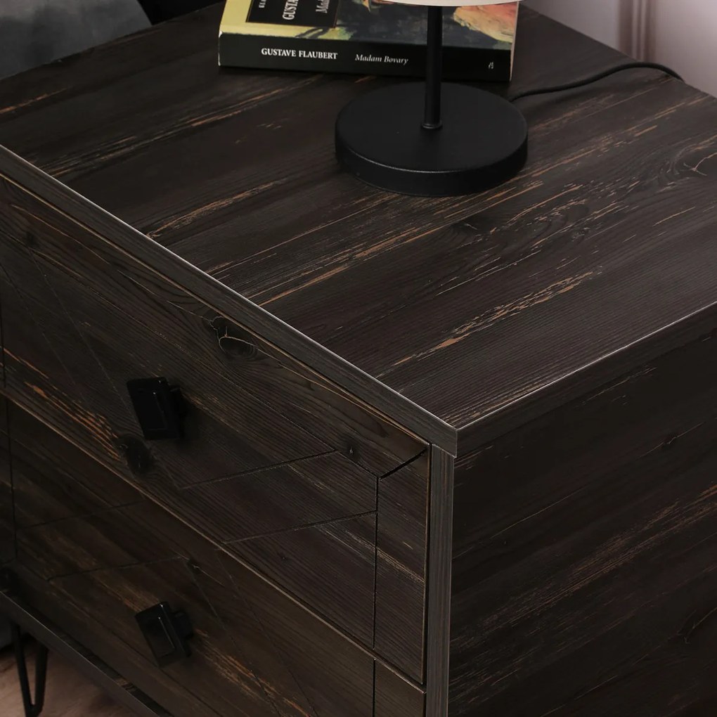 Stolik nocny Luna Dark Brown