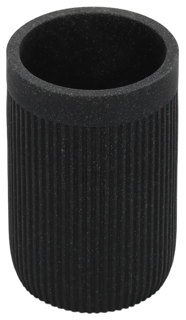 Pojemnik na szczoteczki do zębów, ONYX, łupek, Ø 7 cm