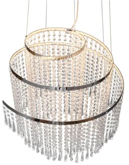 Lampa wisząca LED w kolorze srebra ø 48 cm Pomp – Trio