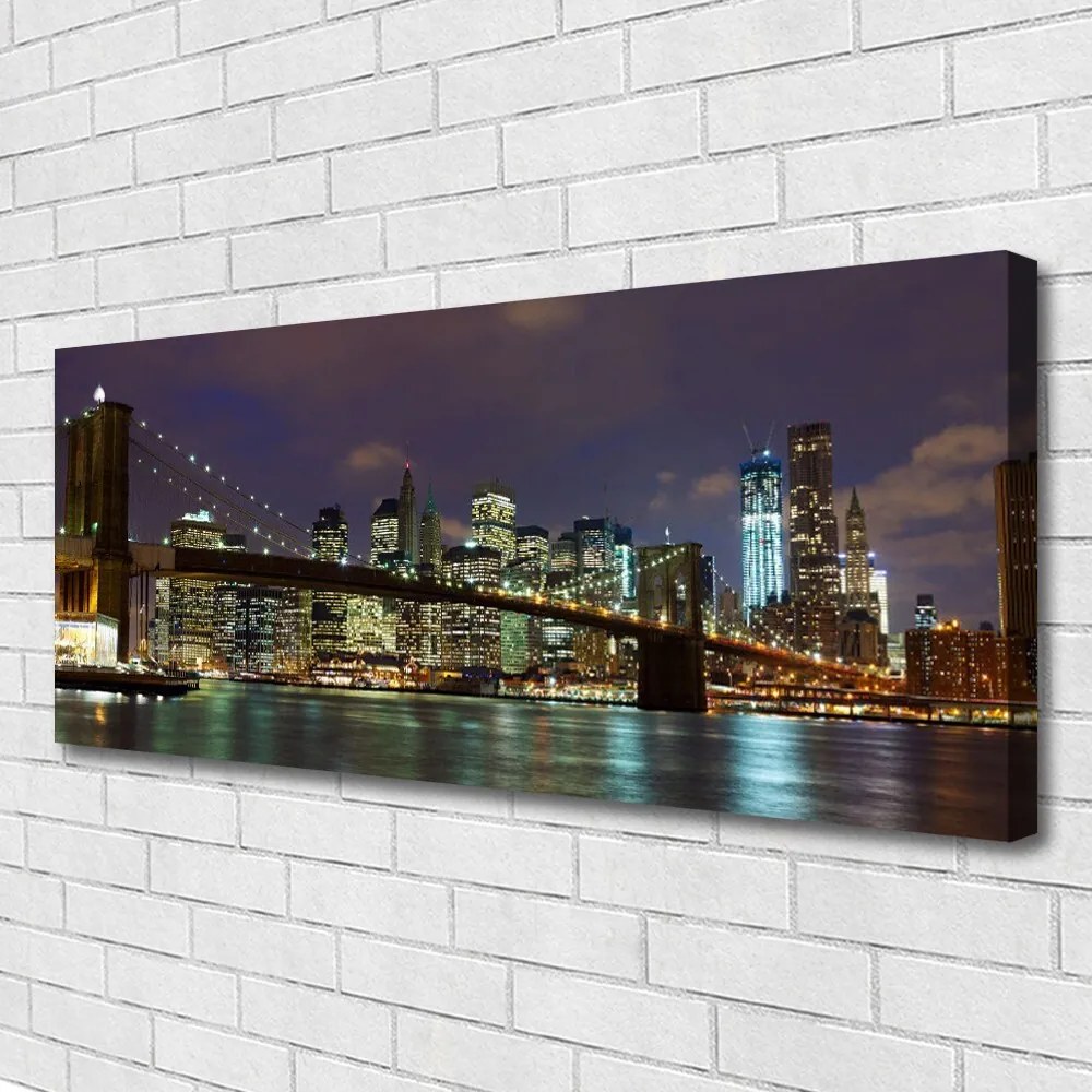 Obraz canvas Most Wiszący nad Rzeką