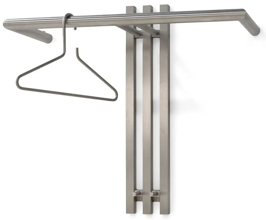 Metalowy wieszak ścienny w kolorze srebra 65 cm Senza – Spinder Design