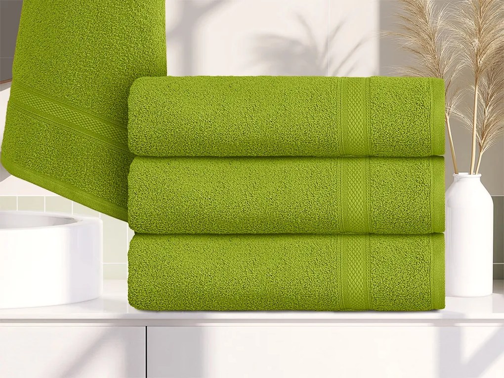 1x Ręcznik kąpielowy CLARYSSE ELEGANCE 70x140 cm + 1x ręcznik CLARYSSE 60x110 cm 100% bawełna, zielony