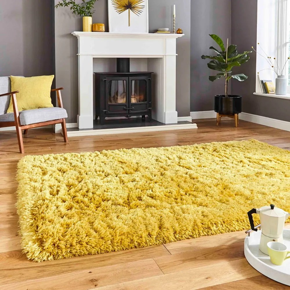 Żółty dywan Think Rugs Polar, 80x150 cm