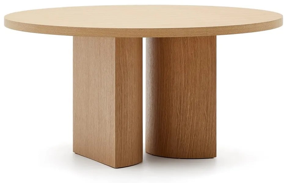 Okrągły stół w dekorze dębu ø 150 cm Nealy – Kave Home