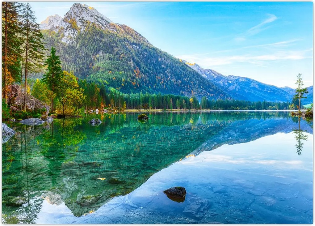 Obraz - Jezioro Hintersee (70x50 cm)