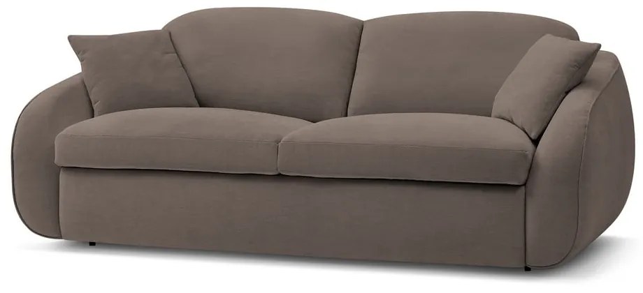 Brązowa rozkładana sofa 235 cm Cezanne – Bobochic Paris