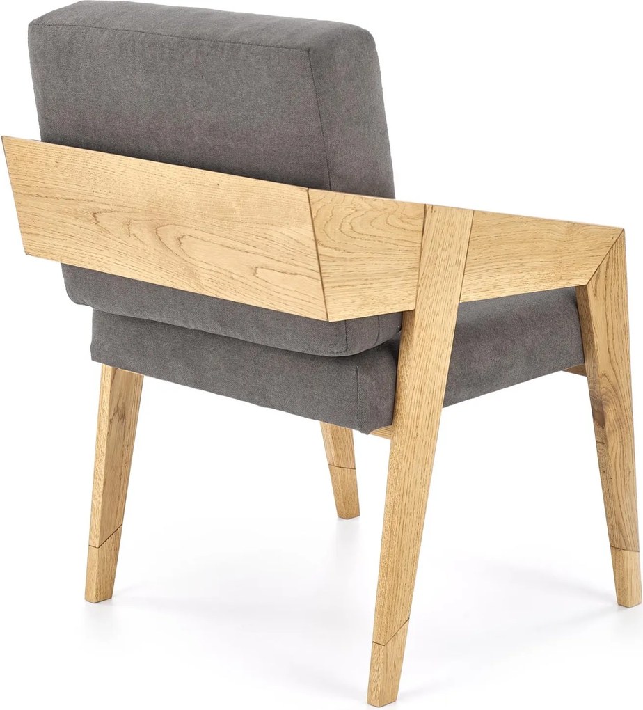 Fotel wypoczynkowy Freedom na dębowym stelażu