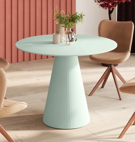 Pastelowy okrągły stół Pineto Hubertus