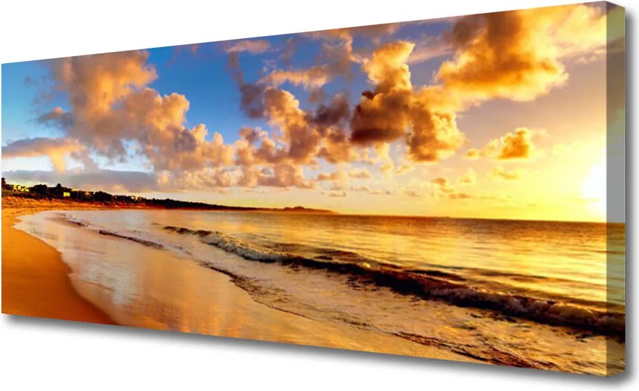 Obraz na płótnie Złoty Piasek nad Oceanem