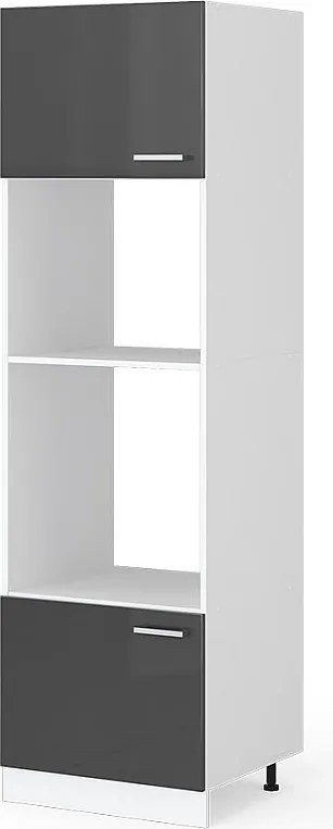 Szafka do mikrofalówki antracyt wysoki połysk 60x57.2x206.8 r-line