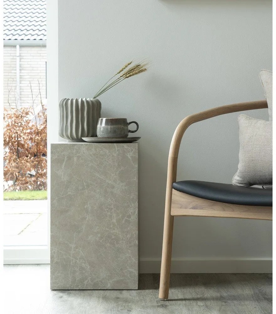 Stolik w dekorze marmuru 30x30 cm Prague – House Nordic
