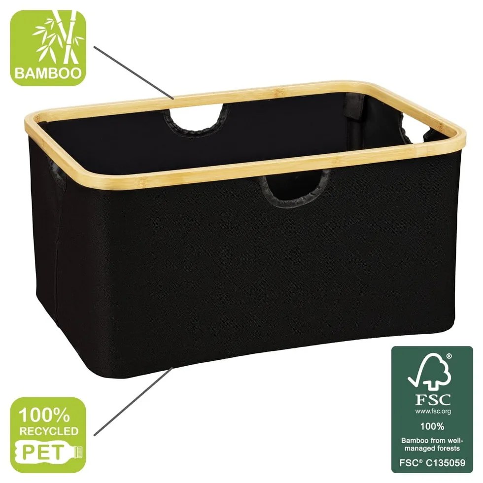 Tekstylny kosz na pranie 32 l Ecori – Wenko