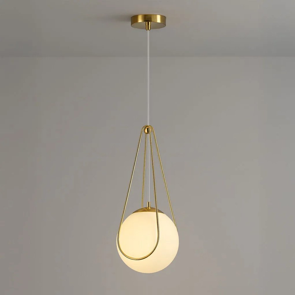 LAMPA SUFITOWA WISZĄCA APP1793-1CP 20cm Złota