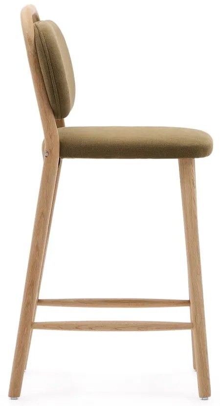 Hoker w kolorze khaki (wysokość siedziska 66 cm) Helda – Kave Home