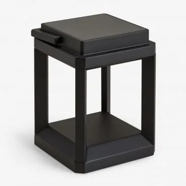 Bezprzewodowa Zewnętrzna Lampa Stołowa Solarna Led Nualla Czarna & ↑25 Cm - Sklum
